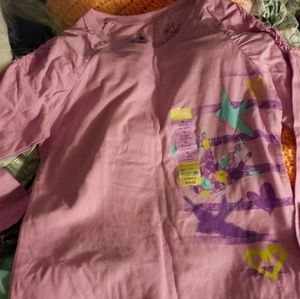 Girls Lilac Scrunched Shirt